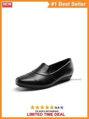 Women's Orthopedic Loafers Faux Leather Arch Support Work Shoes